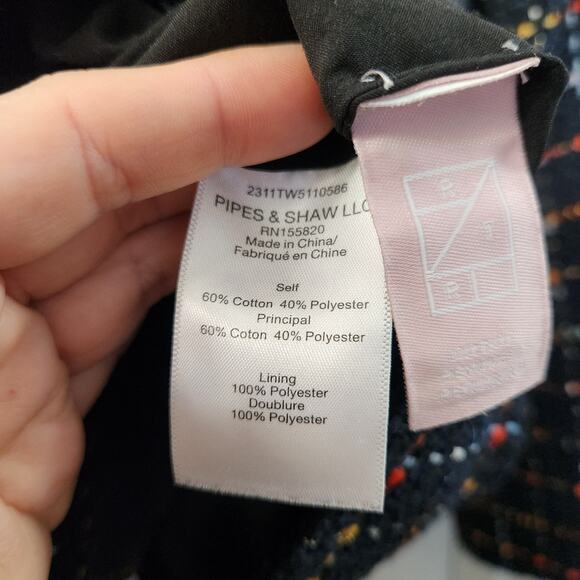 VERONICA BEARD Tweed Rumer Dickey Double-Breasted Blazer Jacket 4 Quiet Luxury - Picture 7 of 10